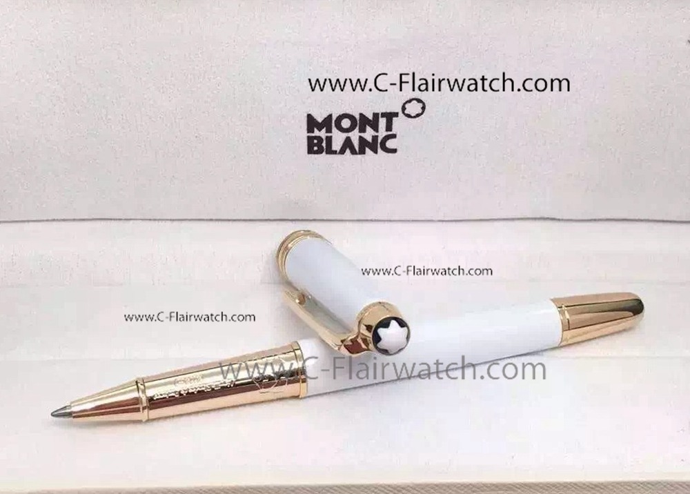 New Copy Mont Blanc Meisterstuck Solitaire White Fineliner Pen